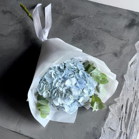 Букет_Нежный букет гортензия и эвкалипт